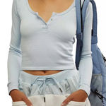 NWT FP Movement Bail Out Long Sleeve Layer In Arctic Snow Blue Size undefined Photo 0