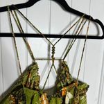 Anthropologie Kenzie Parrott green butterfly nature midi dress small vacation Photo 12