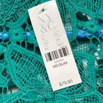 New York & Co. Lace Dress Floral‎ Green Cocktail Party Elegant Medium Photo 4