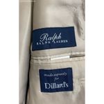 Ralph Ralph Lauren Beige Blazer 10%Wool Silk Check Suit Jacket Mens Photo 7