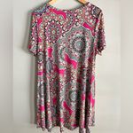 JODIFL Colorful Medallion Boho Jersey Swing Dress | Fits L–XL Vibrant Print Photo 9