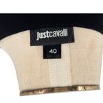 Roberto Cavalli Just Cavalli Zebra Print V-Neck Dress Short Sleeve Black Cream Size 40 US 4 Photo 10