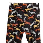 LuLaRoe  Brown Orange Tan White Horse Plaid Leggings One Size Photo 3