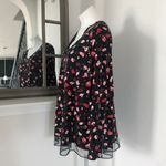 Lane Bryant Top Floral Lace Mesh Lace Trim Sweatshirt Plus Size 14/16 Photo 1