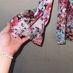 ZARA  Women's Floral Print Satin‎ Blouse Multicolor Size M Casual Photo 2