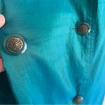 London Fog  Teal Double-Breasted Trench Coat One Size Photo 4