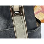 Tignanello Genuine Leather/PVC Hand/Shoulder Bag Purse Black/Beige Photo 13