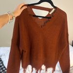 Full Circle Trends Burnt orange Knit Sweater Photo 2