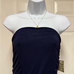 Active USA Navy Blue Strapless Stretch Jumpsuit size Medium NWT Photo 4