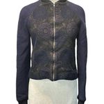 Martin Grant Paris Brocade Bomber Jacket in Blue 4 36 Womens Jacquard Coat Size undefined Photo 5