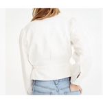 J.Crew  Womens‎ 100% Linen Embroidered Jacket Size 10 Ivory Top Photo 1