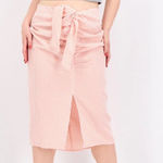 Mango  gingham plaid midi skirt  Size Small   Photo 0