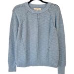 Loft Women's Light Blue Crew Neck Knit Sweater Size Small Lightweight Photo 0