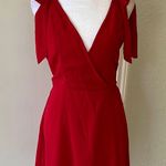 Abercrombie & Fitch Elegant Red Wrap Dress Photo 0