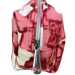 Liz Claiborne Small Pink and White Floral Makeup Bag Photo 3