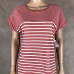 Levi's  Cotton Short Sleeve Red/White Striped Shirt Dress NWT Photo 2