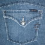 Seven7  10 34x31 Dark Wash Slim Boot Riveted Flap Pocket Jeans Photo 5