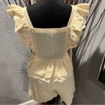 🍒NWT ROSEVELVET BUTTER YELLOW EYELET LACE SHORT SET SIZE SMALL🍒 Photo 3