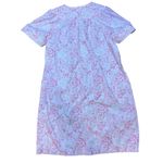 Ashley Taylor Pink Floral Cotton Blend Short Sleeve‎ Snap Front House Dress Size M Photo 1