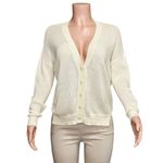 EMERSON FRY Carolyn Cardigan, Ivory Organic, XS White Photo 5
