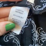 Vintage Y2K Cache Filigree and Floral Embroidered Black And White Mid Rise Pants Size 2 Photo 4