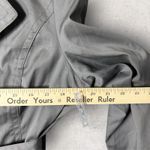 NEW Etam Trench Coat Womens US 12 Gray Double Breasted‎ Belted Stretch Jacket Photo 8