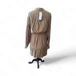 SAMSOE Beige Long Sleeve Shirt Dress size M Tan Size M Photo 2