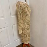 David Meister  Embroidered Illusion Cocktail Dress Photo 5