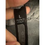 INIZIO Pants Womens Large Chambray Cropped Wide Leg Pull On Blue Italy Cargo Photo 4