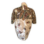 Vintage Denim Republic Animal Blouse L XL Brown Size L Photo 4