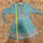 Free People Coryn Night Out Mini Dress in Green Combo Photo 14