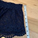 Victoria's Secret Elastic Waist Navy Lace Shorts Large Photo 7