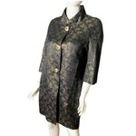St. John Black Gold jacquard wool silk evening jacket crystal gold tone buttons Photo 1