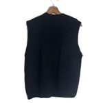 Vtg Baxter & wells knit button up Christmas holiday wreath vest petite M Black Size undefined Photo 8