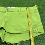 Hollister VTG Y2K  Low Rise Micro Denim Booty Shorts 9/29 Trashy Brat Lime Green Photo 2