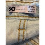 Denim Crochet Granny Square Cutoff Shorts 13 31 boho whimsi fairy Y2K patchwork Multiple Photo 2