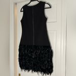 PINK TARTAN • BLACK FEATHER DRESS Size XS Photo 4