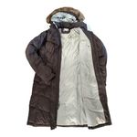 Eastern Mountain Sports Browm down coat removable Faux fur Hood size medium Photo 6