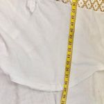 We the Free People Spirit Henley Tunic Top Embroidered Boho sweater sweatshirt blouse shirt button front white gold yellow long sleeve Size L Photo 7