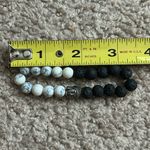 Women’s vintage black/white marble‎ beaded buddha bracelet one size stretches White Photo 4