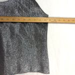 Toppettes by A. Brod Womens Silver Metallic Tank Top Glam 90s Y2K Clubwear Sz M Size M Photo 2