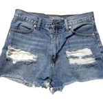 Just USA  Womens Cut Off Jean Shorts Size Medium Denim Distressed Frayed Hem Photo 0
