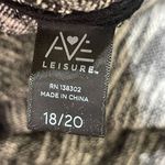 AVE Leisure Tunic Top Funnel Neck Black White Long Sleeve 18/20 Women's Size undefined Photo 3