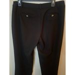 Anne Klein Womens Straight Leg Black Dress Pants Sz 8 Gold Lion Buttons Trousers Photo 12