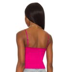 Camila Coelho NWT  Polly Satin Button Front Camisole Top Very Berry Bright Pink Photo 1