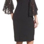 Chelsea28  Off the Shoulder Bell Sleeve Black Lace Cocktail Dress Size 2 Photo 1