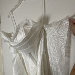 Selfie Leslie NEW! Shanice Lace Trim Sweetheart Midi Dress White slbd3366 Small Photo 11