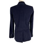 Babaton Aritzia Taylor Corduroy Royal Navy Single Breasted Front Blazer Size 6 Photo 9