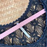 Free People  black crochet cocktail mini‎ dress Photo 4