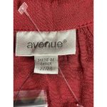 Avenue  Women's Red Solid V-Neck Long‎ Sleeve Pullover Blouse Size 22/24 C-0086 Photo 2